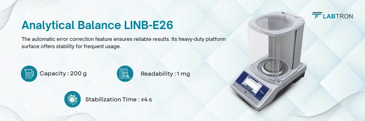 Analytical Balance LINB-E26 | Capacity 200 g | Readability 1 mg