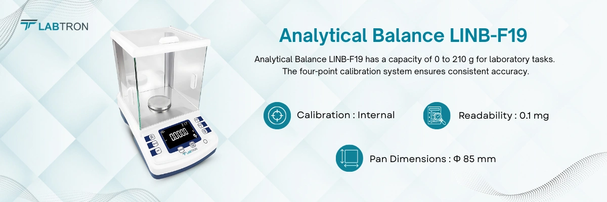Analytical Balance LINB-F19 | Capacity 0 to 210 g | Readability 0.1 mg