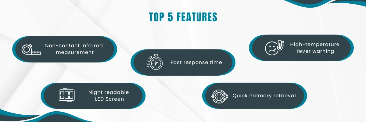 Medical Infrared Thermometer LITH-A10 | Non-contact infrared measurement | Fast response time