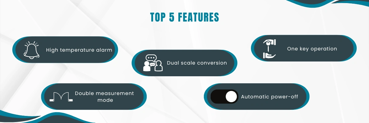Medical Infrared Thermometer LITH-A13 | High temperature alarm | Dual scale conversion