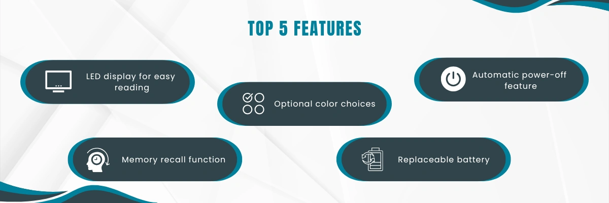 Medical Infrared Thermometer LITH-A14 | LED display for easy reading | optional colour choices