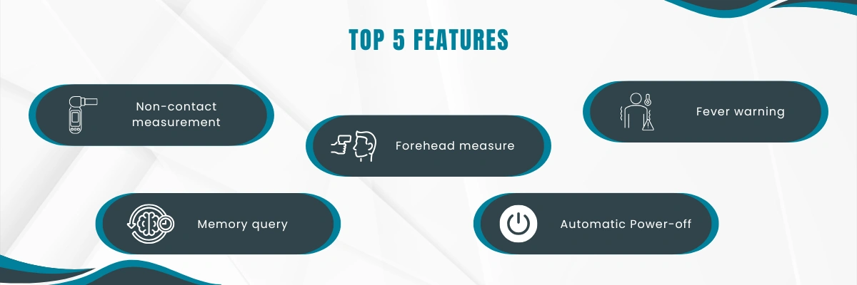 Medical Infrared Thermometer LITH-A15 | Non-contact measurement | Forehead measure
