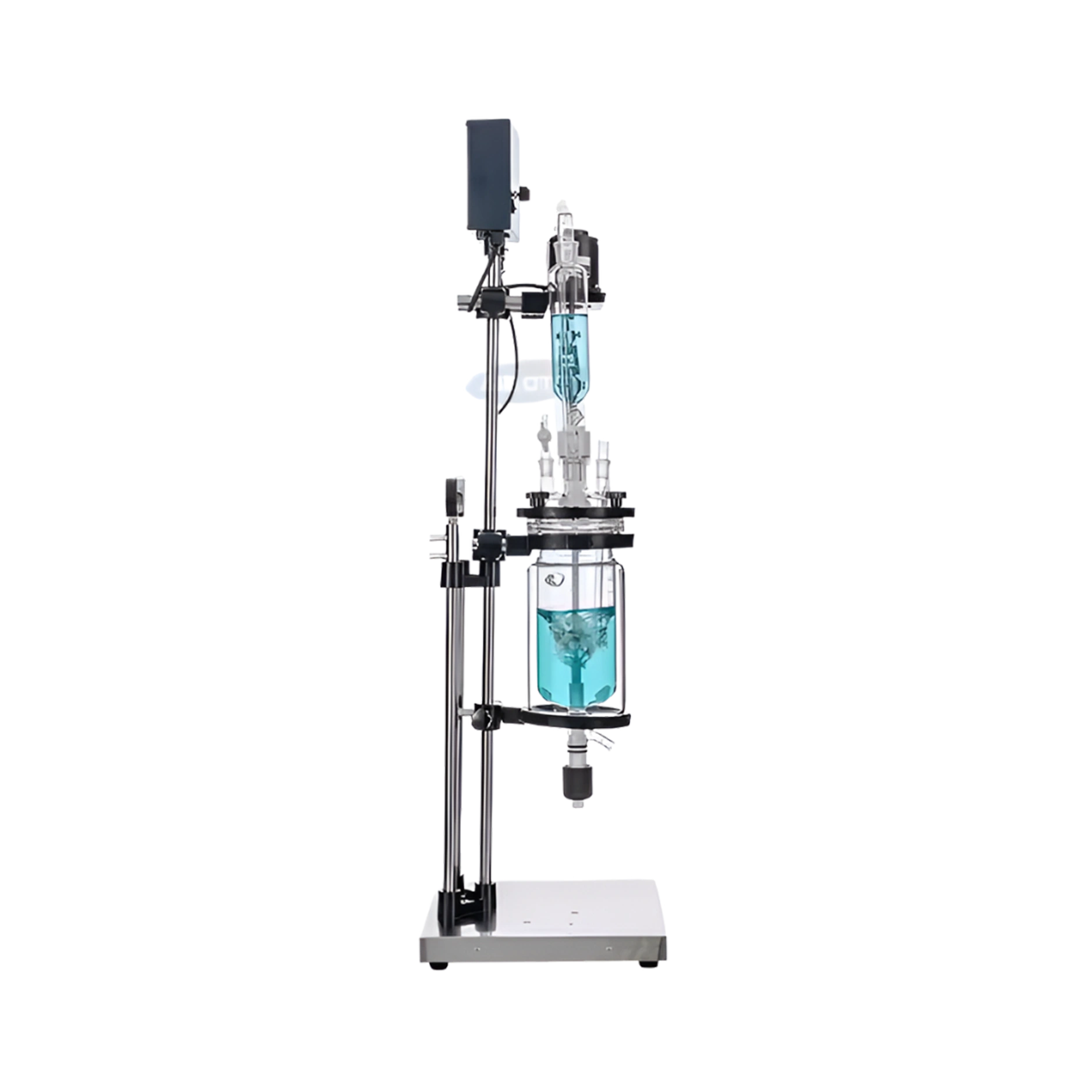 Jacketed Glass Reactor LJGR-A20 side view