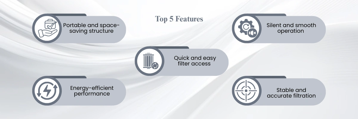 Laser Fume Extractor LLFE-A22 | Portable and Safe Saving Structure |Quick and Easy Filter Access