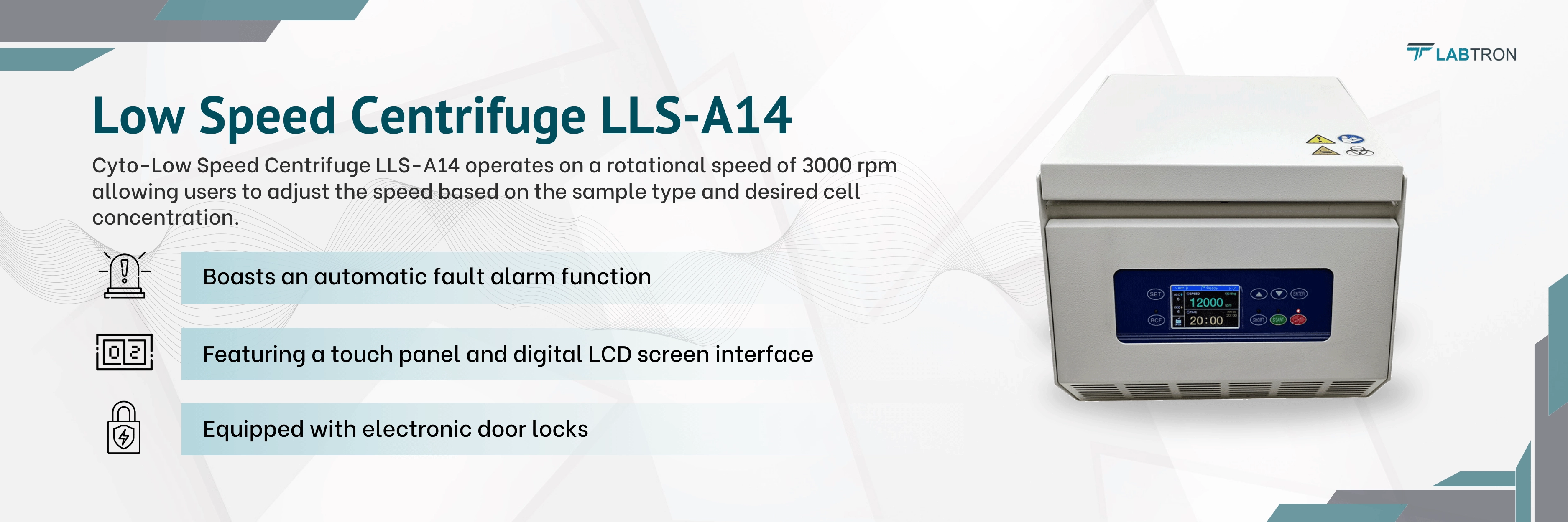 Cyto-Low Speed Centrifuge LLS-A14 Banner Cyto-Low Speed Centrifuge LLS-A14 Banner