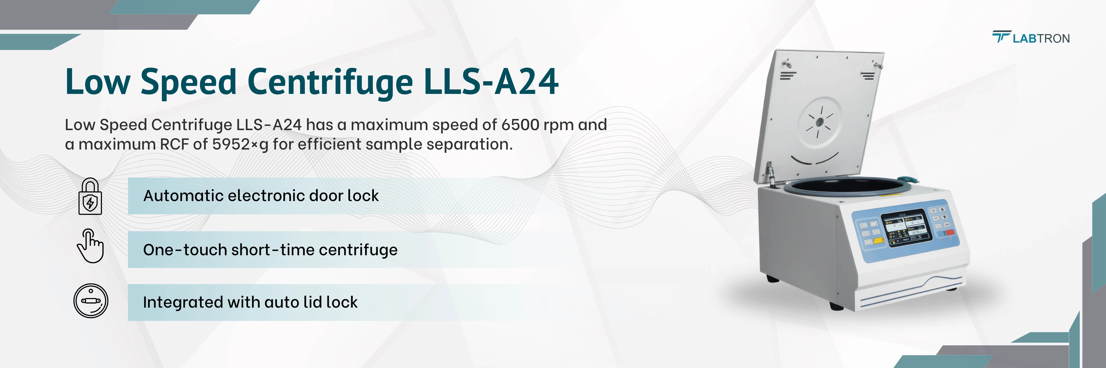 Low Speed Centrifuge LLS-A24 Banner