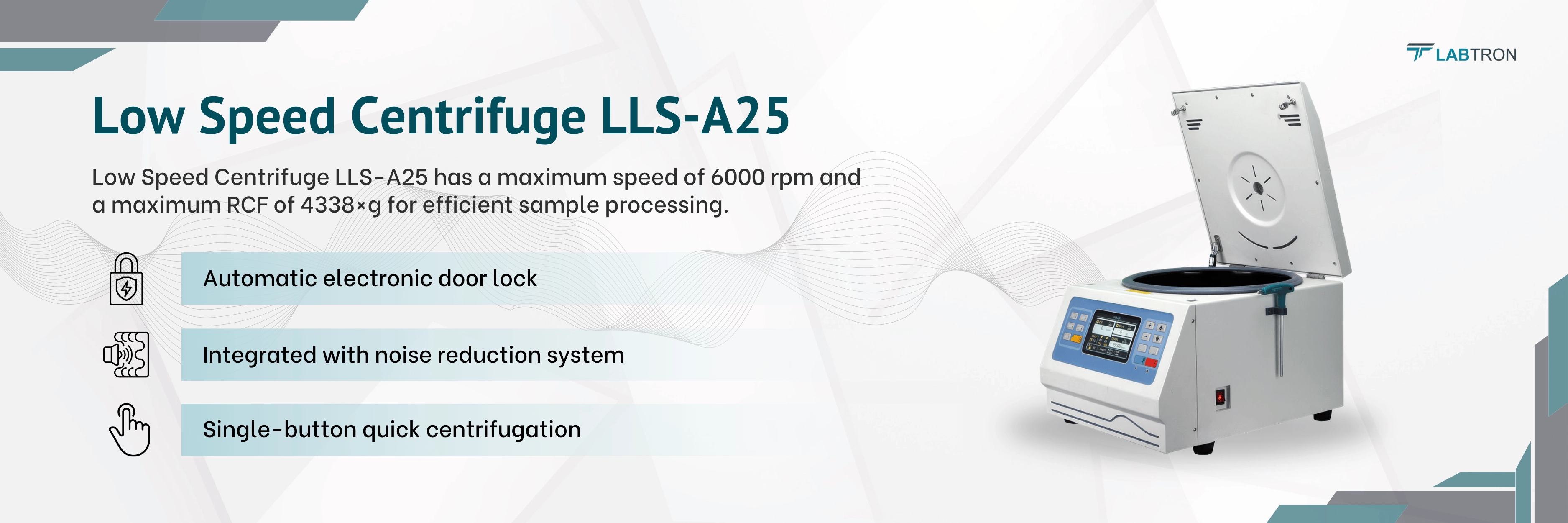 Low Speed Centrifuge LLS-A25 Banner