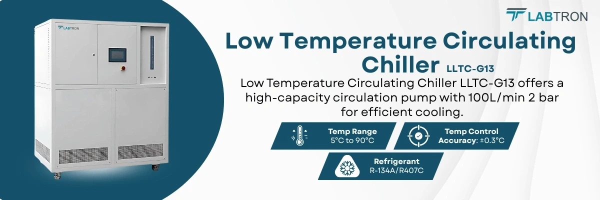 Low Temperature Circulating Chiller LLTC-G13 | Refrigerant : R-134A/R407C | Heating Power : 15 kW