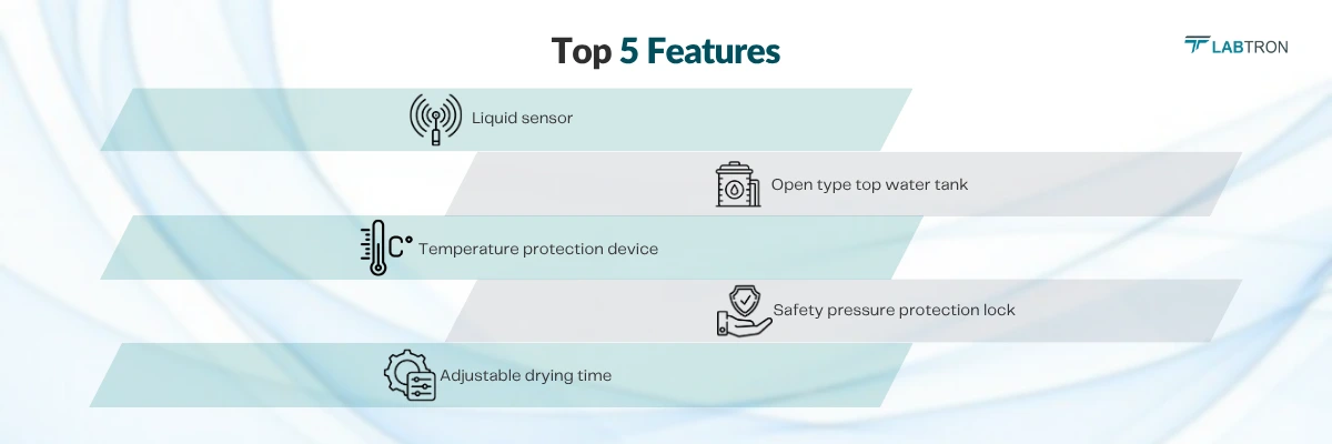Table Top Medical Autoclave LMA-A20 | Liquid sensor | Open type top water tank