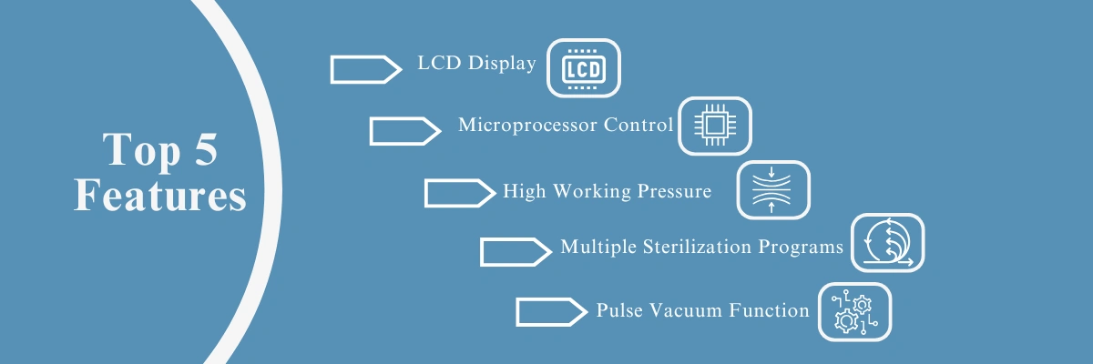 Table Top Medical Autoclave LMA-A22 | LCD Display | Microprocessor Control