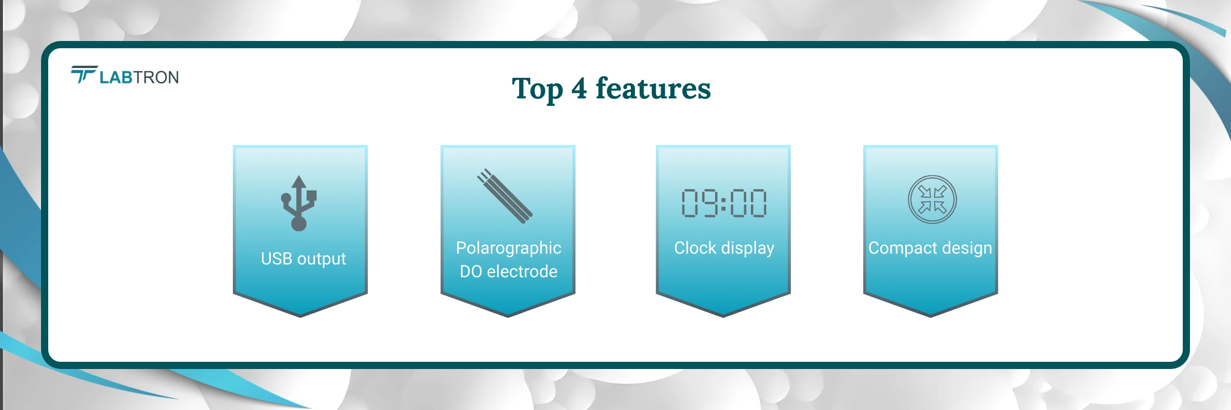 Benchtop Multi-parameter Water Quality Meter LMBWM-A13 | USB output | Clock display | Compact design | Polarographic DO electrode