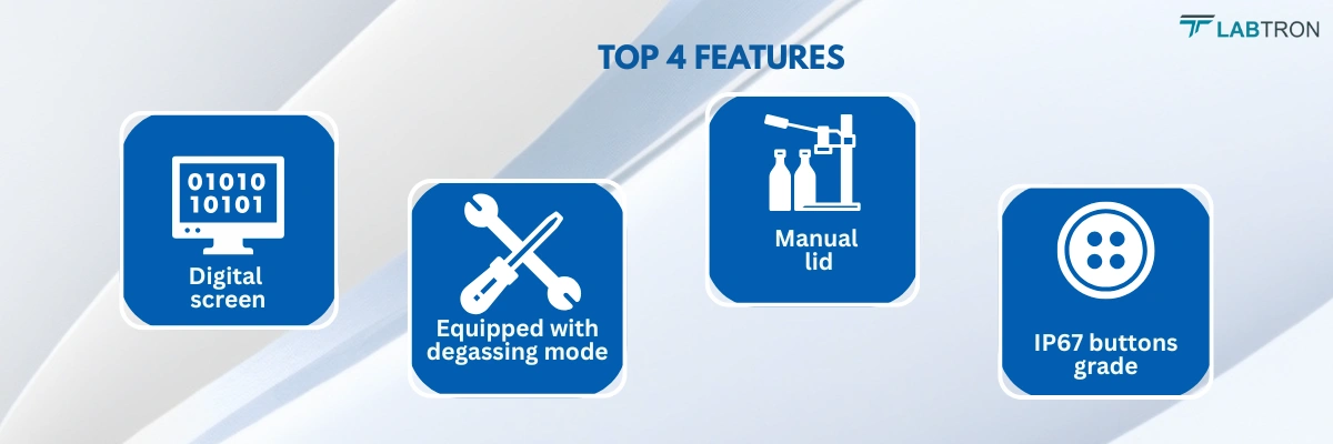 Multifunction Ultrasonic Cleaner LMFU-A16 | Manual lid |IP67 buttons grade