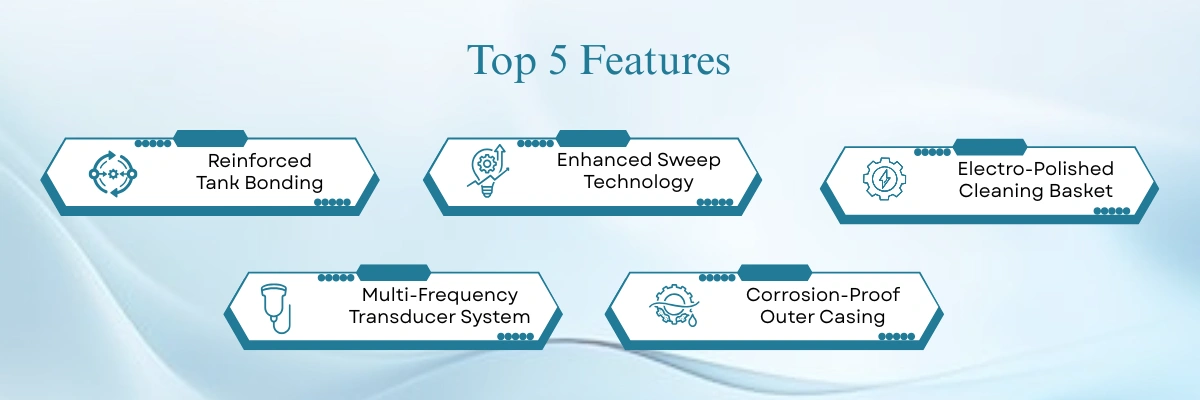 Multifunctional Ultrasonic Cleaner LMFU-A21 | Reinforced Tank Bonding | Multi-Frequency Transducer System