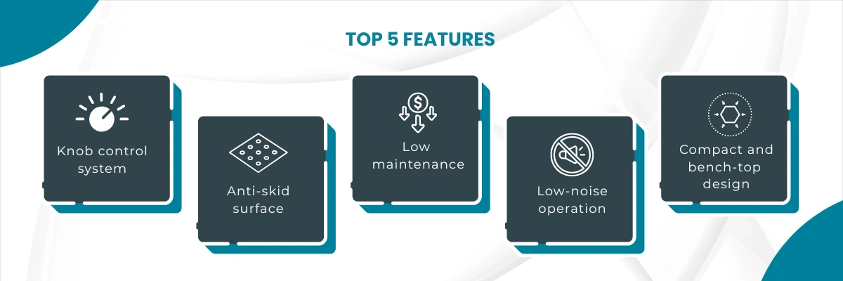 Multi-Position Hot Plate Stirrer LMHS-A10 | Knob control system | Anti-skid surface