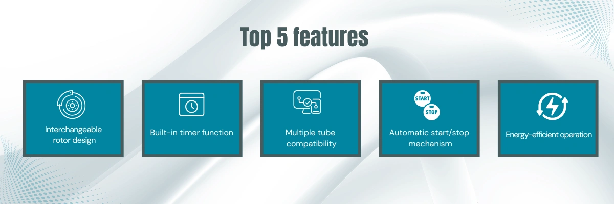 Mini Centrifuge LMI-A31 | Interchangeable rotor design | Built-in timer function