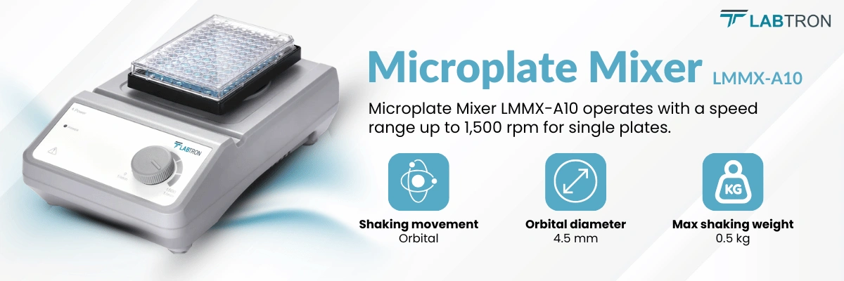 Microplate Mixer LMMX-A10 | Shaking movement: Orbital | Orbital diameter: 4.5 mm