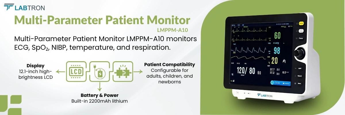 Multi-Parameter Patient Monitor LMPPM-A10 | 12.1 inch display | Patient Compatibility
