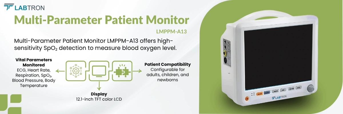 Multi-Parameter Patient Monitor LMPPM-A13 | Vital Parameters Monitored | Patient Compatibility 