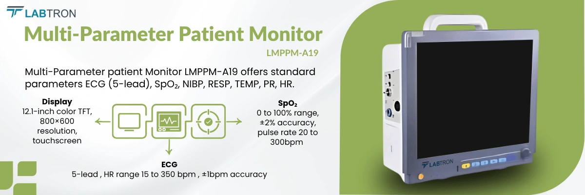Multi-Parameter Patient Monitor LMPPM-A19 | 12.1 inch display | 5-lead display
