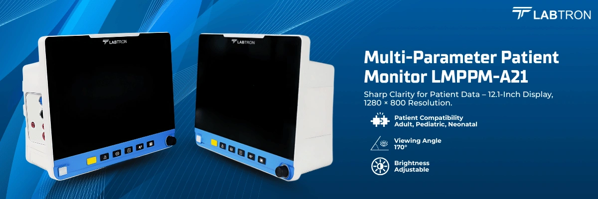 Multi-Parameter Patient Monitor LMPPM-A21 | Patient Compatibility: Adult, Pediatric, Neonatal | Viewing Angle: 170°