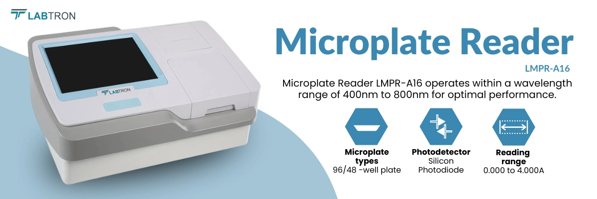 Microplate Reader LMPR-A16 | Microplate types : 96/48 -well plate | Photodetector : Silicon Photodiode