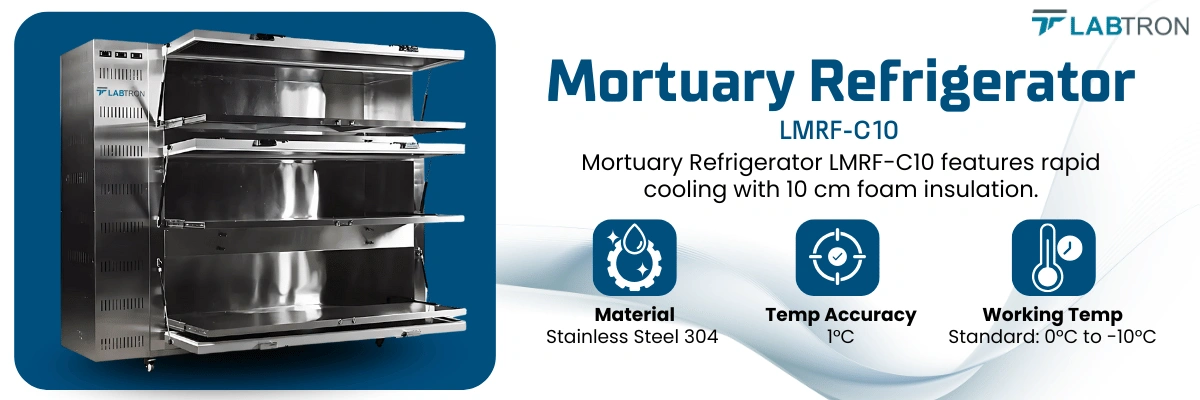 Mortuary Refrigerator LMRF-C10 | Stainless-steel material | Temperature Accuracy