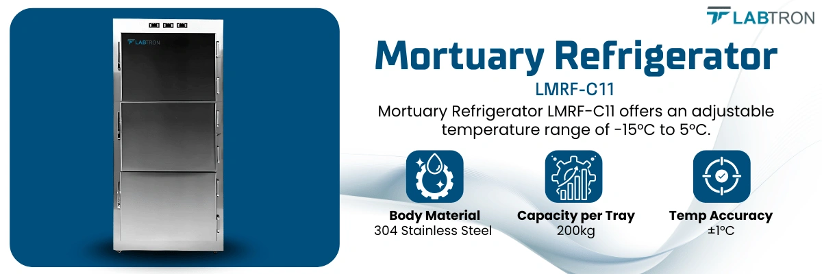 Mortuary Refrigerator LMRF-C11 | 304 Stainless steel | 200kg capacity