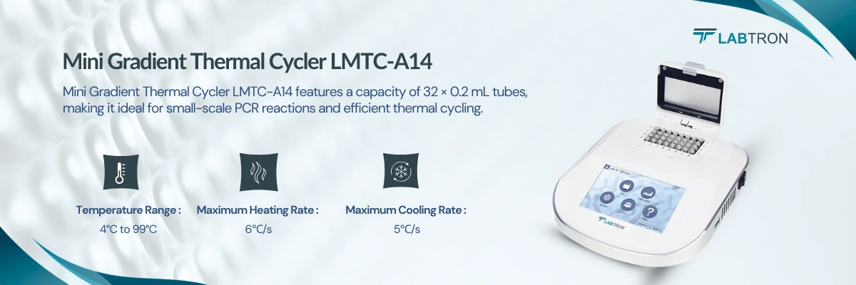 Mini Gradient Thermal Cycler LMTC-A14 | Capacity-32 × 0.2 mL | Temperature Range-4°C to 99°C