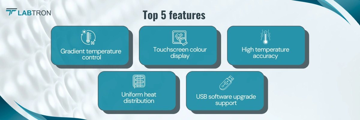 Mini Gradient Thermal Cycler LMTC-A14 | Gradient temperature control | Touchscreen colour display