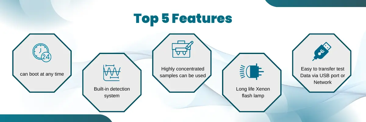 Nano Spectrophotometer LNS-A20 | can boot at any time | Built-in detection system