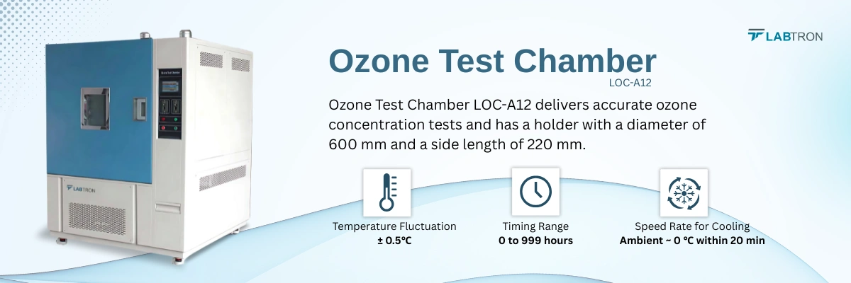 Ozone Test Chamber LOC-A12 | Speed Rate for Cooling Ambient ~ 0 ℃ within 20 min | Diameter of holder(mm) 600
