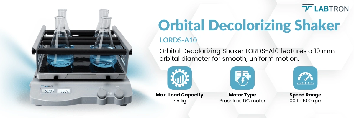 Orbital Decolorizing Shaker LORDS-A10 | Max. load capacity: 7.5 kg