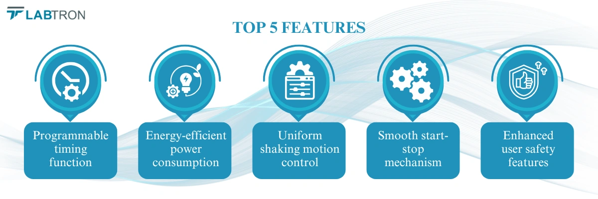 Orbital Shaker LOS-F18 | Programmable timing function | Energy-efficient power consumption
