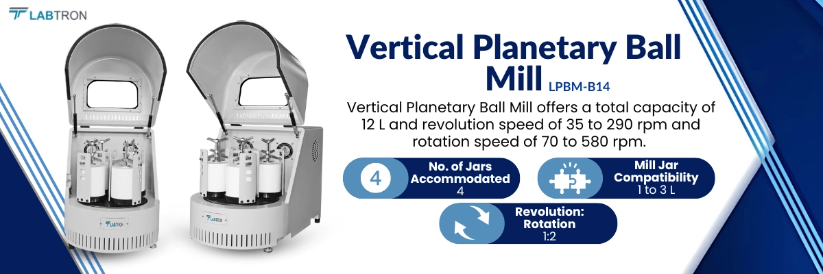 Vertical Planetary Ball Mill LPBM-B14 Banner