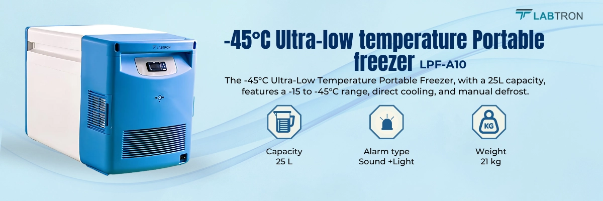 -45°C Ultra-low Temperature Portable Freezer LPF-A10 Banner