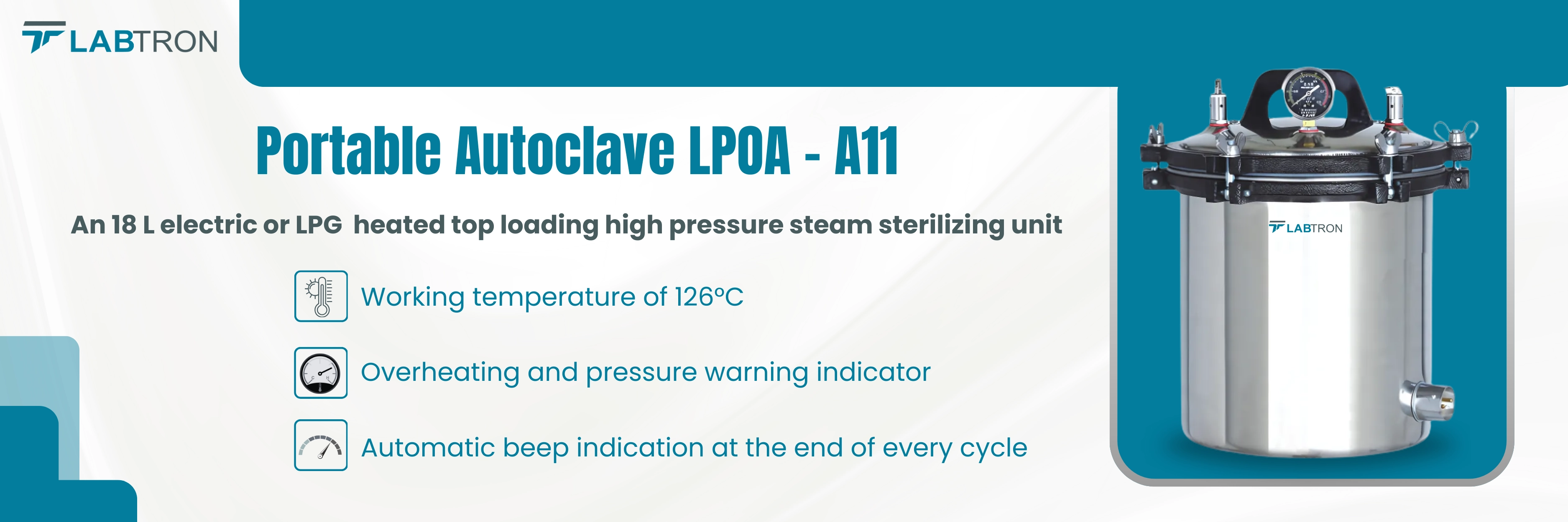Portable Autoclave LPOA-A11 Banner Portable Autoclave LPOA-A11 Banner