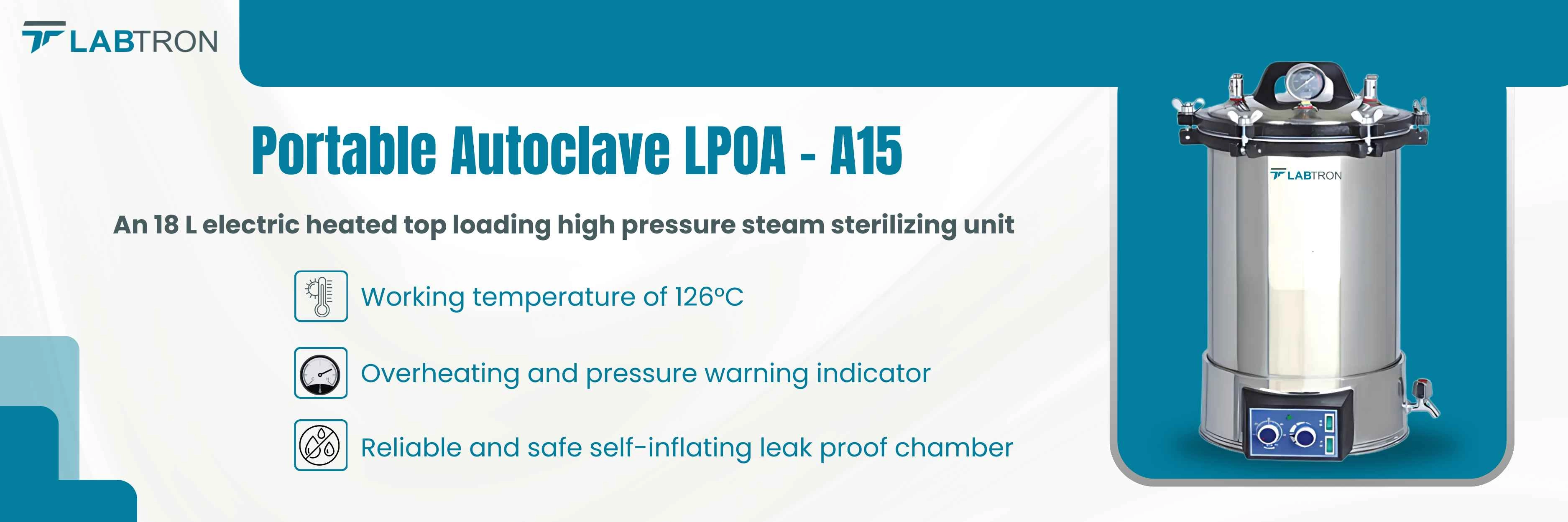 Portable Autoclave LPOA-A15 Banner
