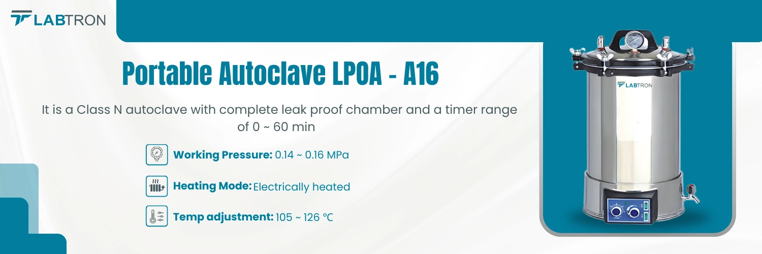 Portable autoclave LPOA-A16