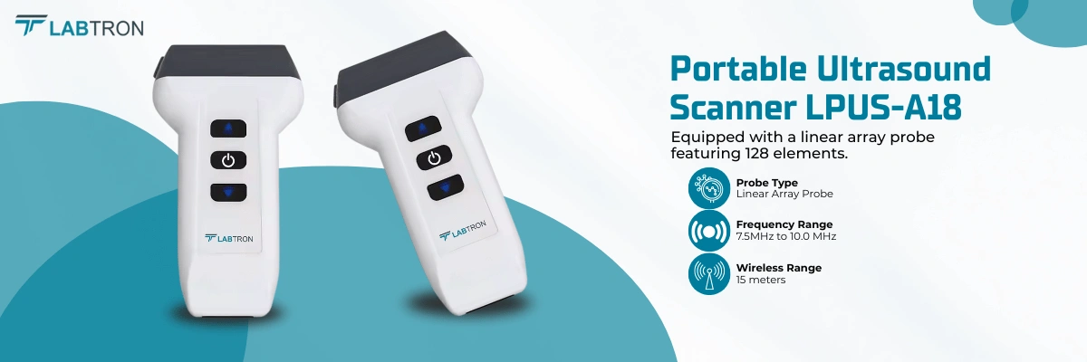 Portable Ultrasound Scanner LPUS-A18 | Probe Type: Linear Array Probe | Frequency Range: 7.5MHz to 10.0 MHz