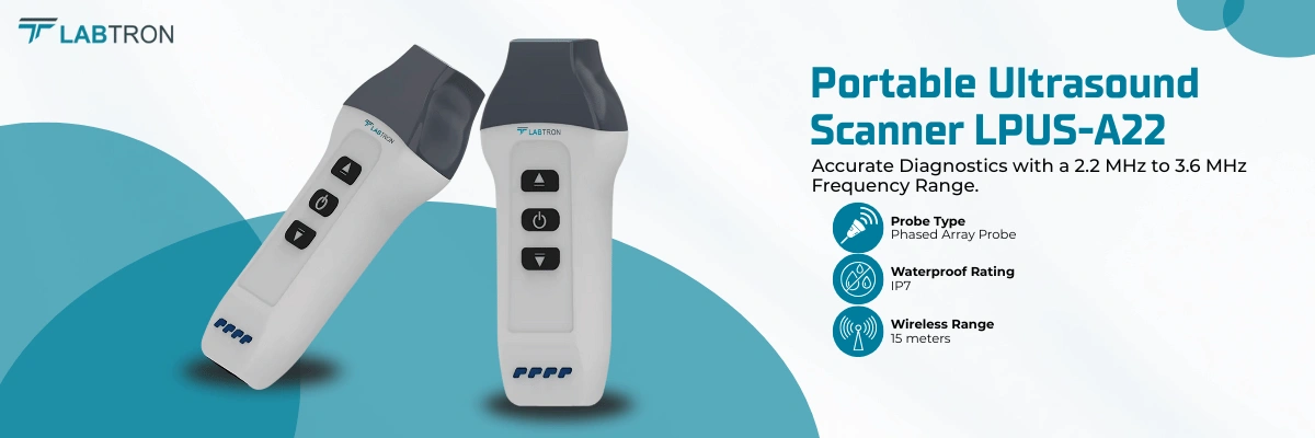 Portable Ultrasound Scanner LPUS-A22 | Probe Type: Phased Array Probe | Waterproof Rating: IP7