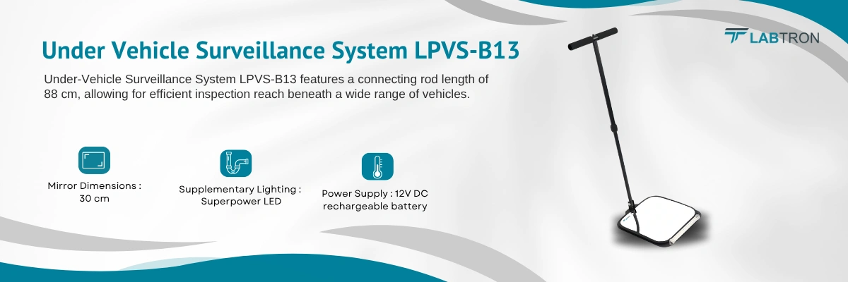 Under Vehicle Surveillance System LPVS-B13 | Connecting Rod Length-88 cm | Mirror Dimensions-30 cm convex mirror