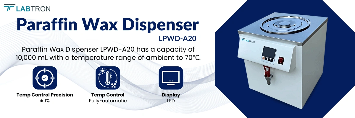 Paraffin Wax Dispenser LPWD-A20 | Capacity 10000 mL | Temperature Range Ambient to 70℃