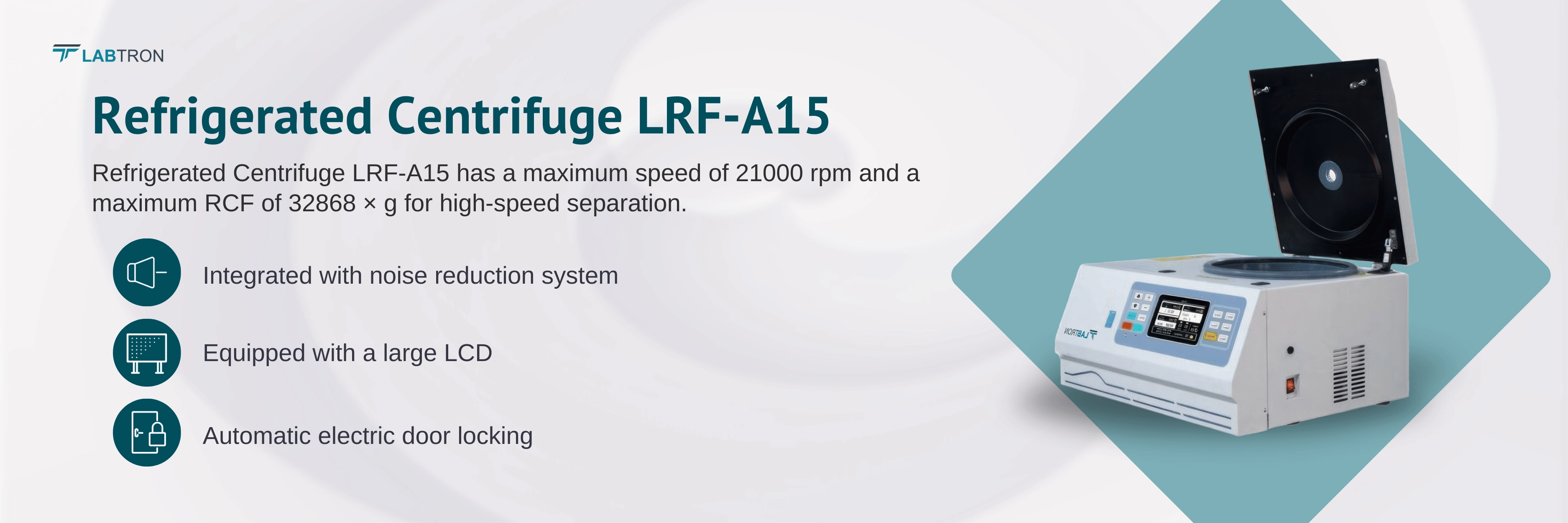 Refrigerated Centrifuge LRF-A15 Banner