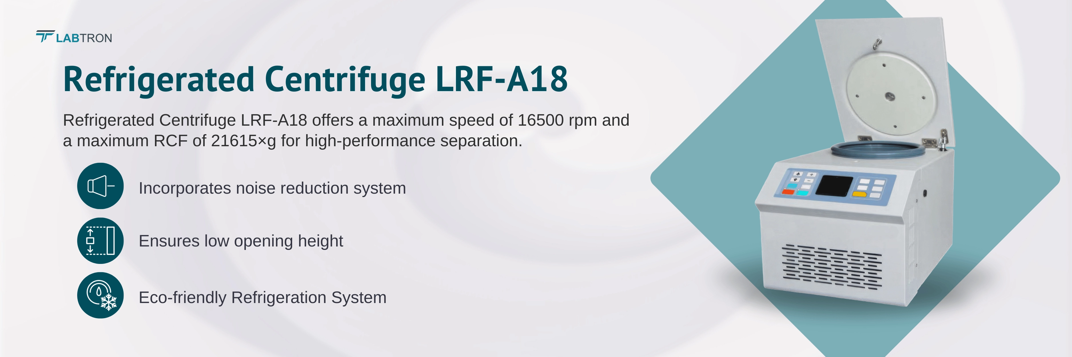 Refrigerated Centrifuge LRF-A18 Banner