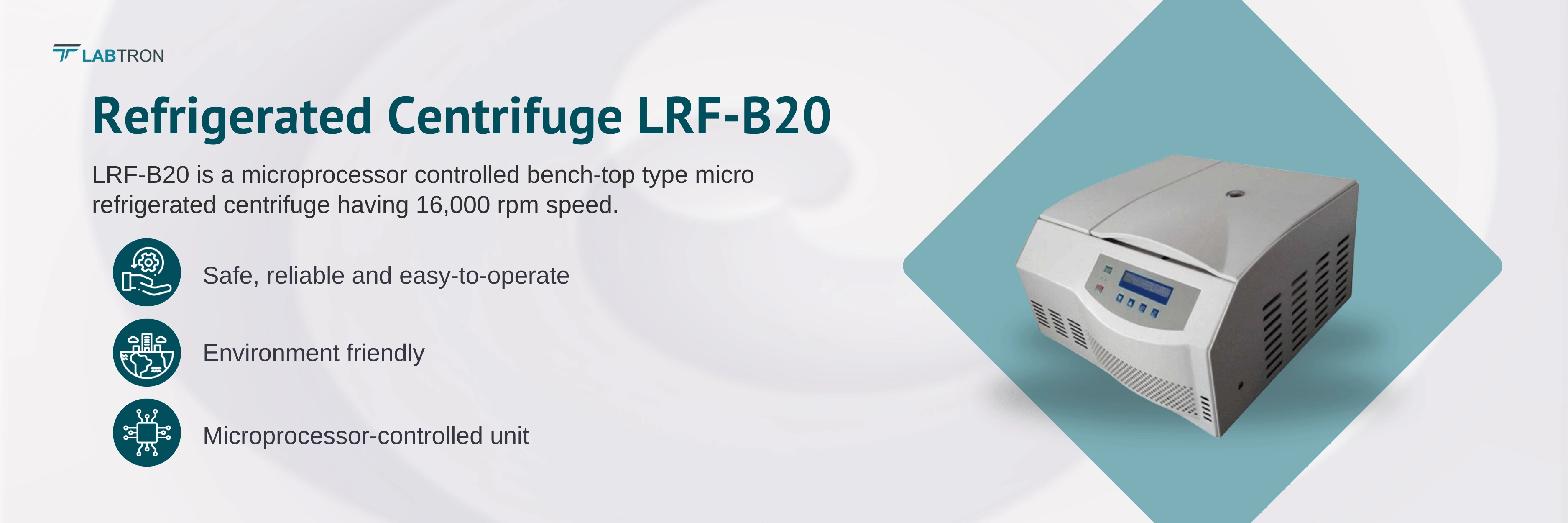 Refrigerated Centrifuge LRF-B20 Banner