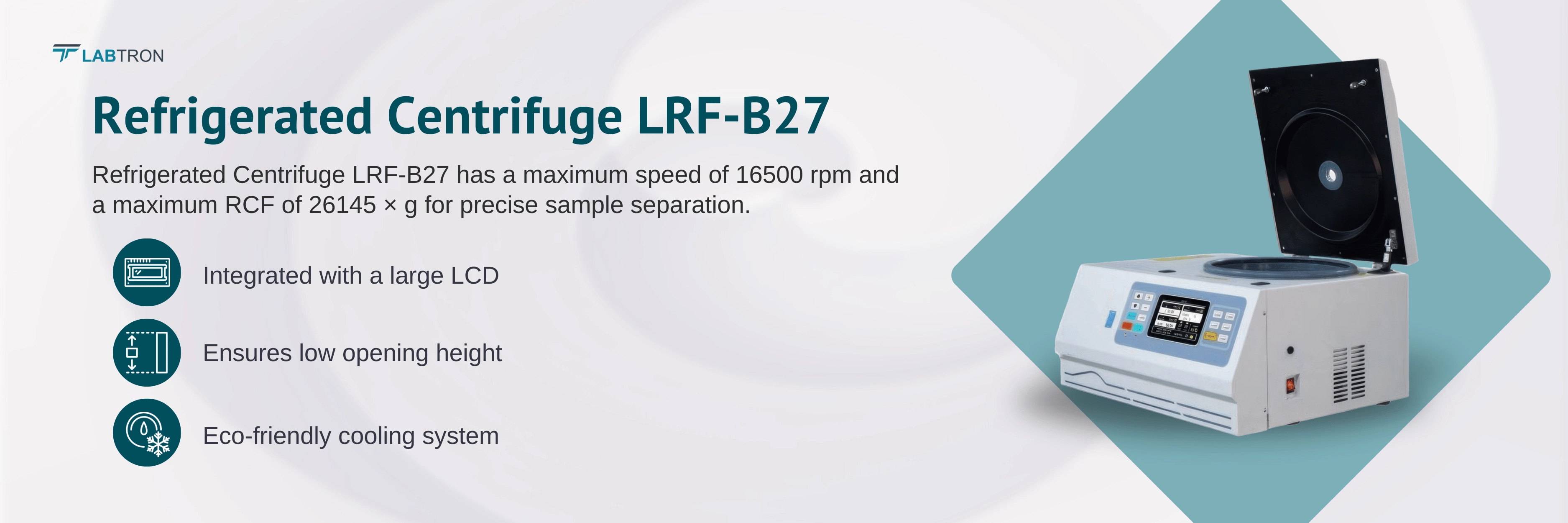 Refrigerated Centrifuge LRF-B27 Banner