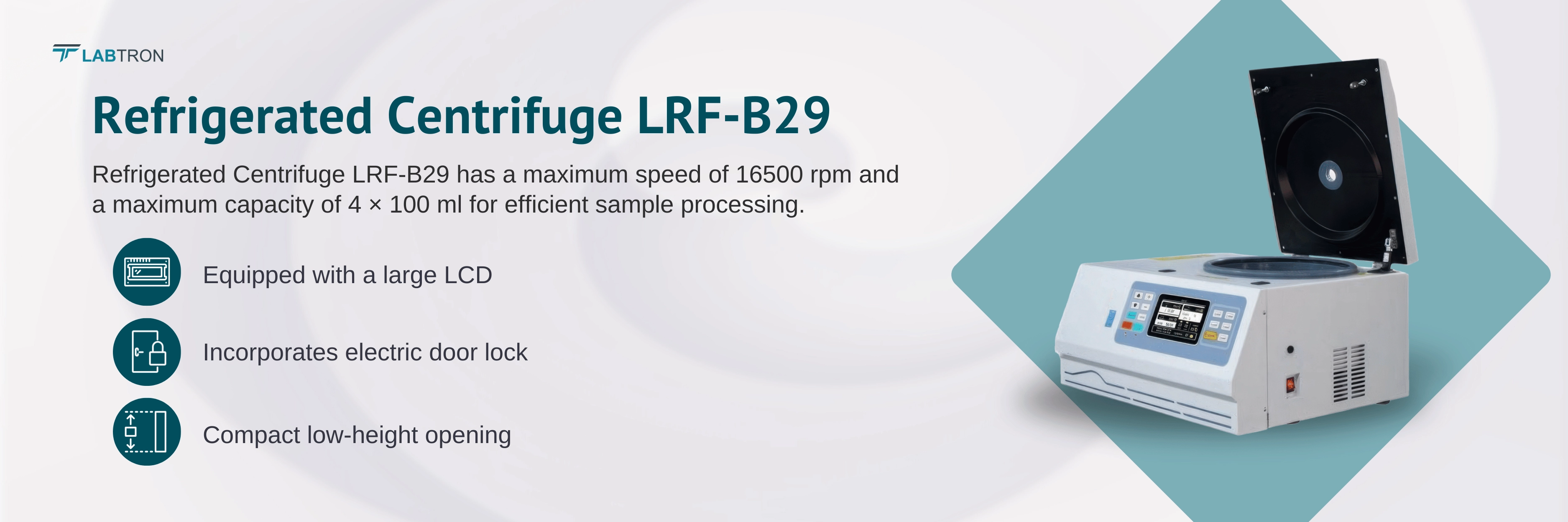 Refrigerated Centrifuge LRF-B29 Banner