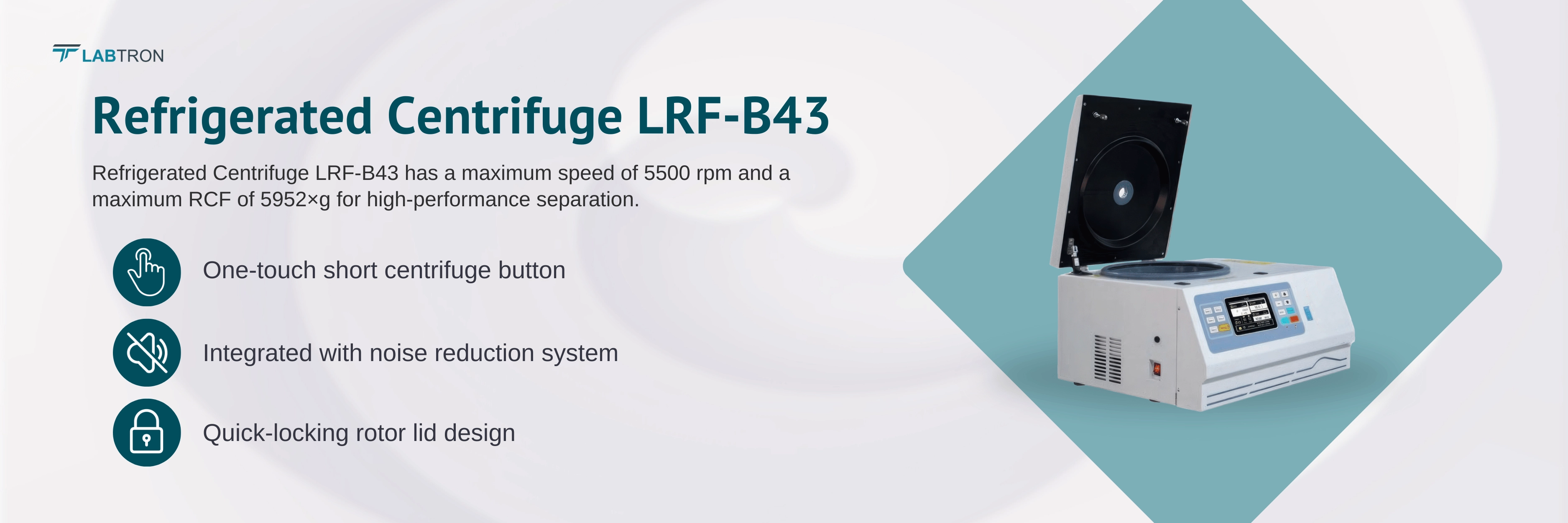 Refrigerated Centrifuge LRF-B43 Banner