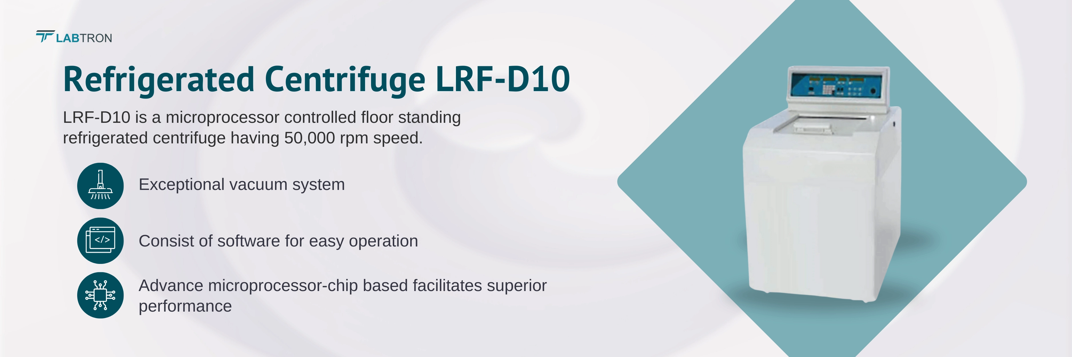 Refrigerated Centrifuge LRF-D10 Banner