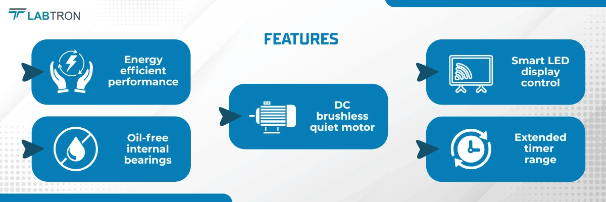 Rotary Mixer LROM-A15 | Oil-free internal bearings | Extended timer range